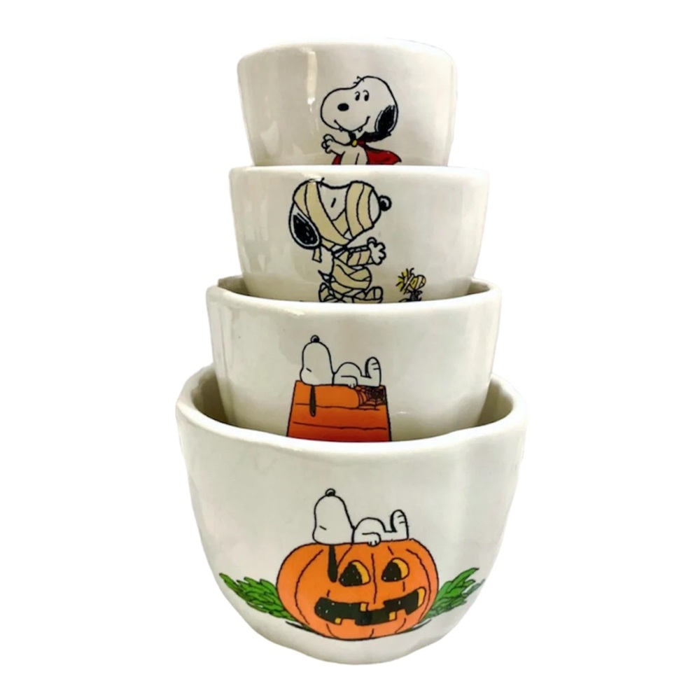 Rae Dunn SNOOPY HALLOWEEN Measuring Cups